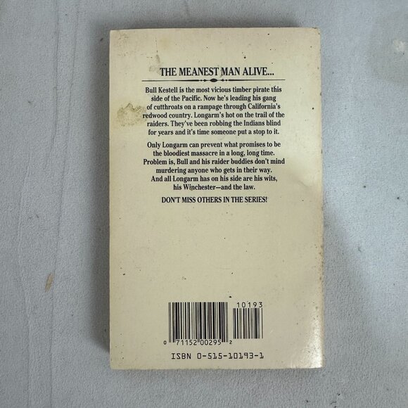 Longarm And The Redwood Raiders By Tabor Evans 1989 Paperback Western Fiction - Picture 2 of 3